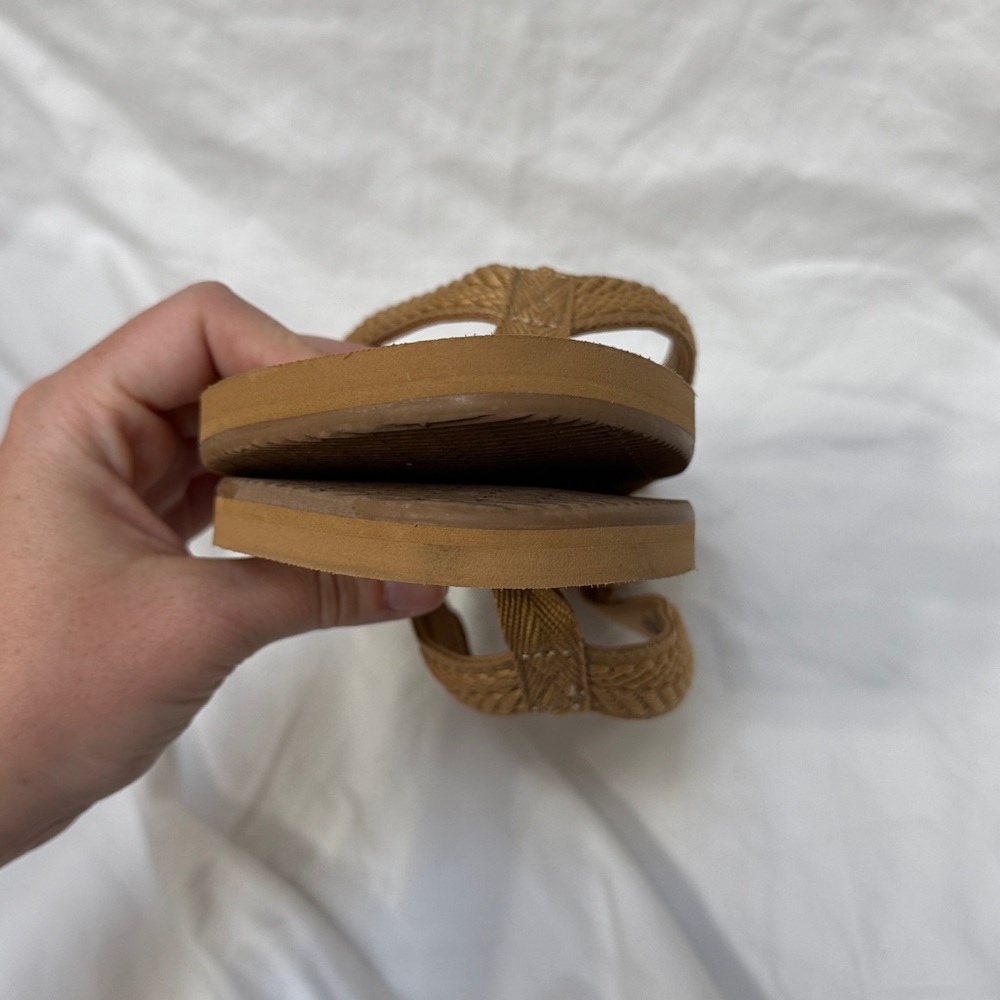 Women’s Shade & Shore Tan Braided Flip Flop “Nico” Sandals. Size 8. - Picture 15 of 16